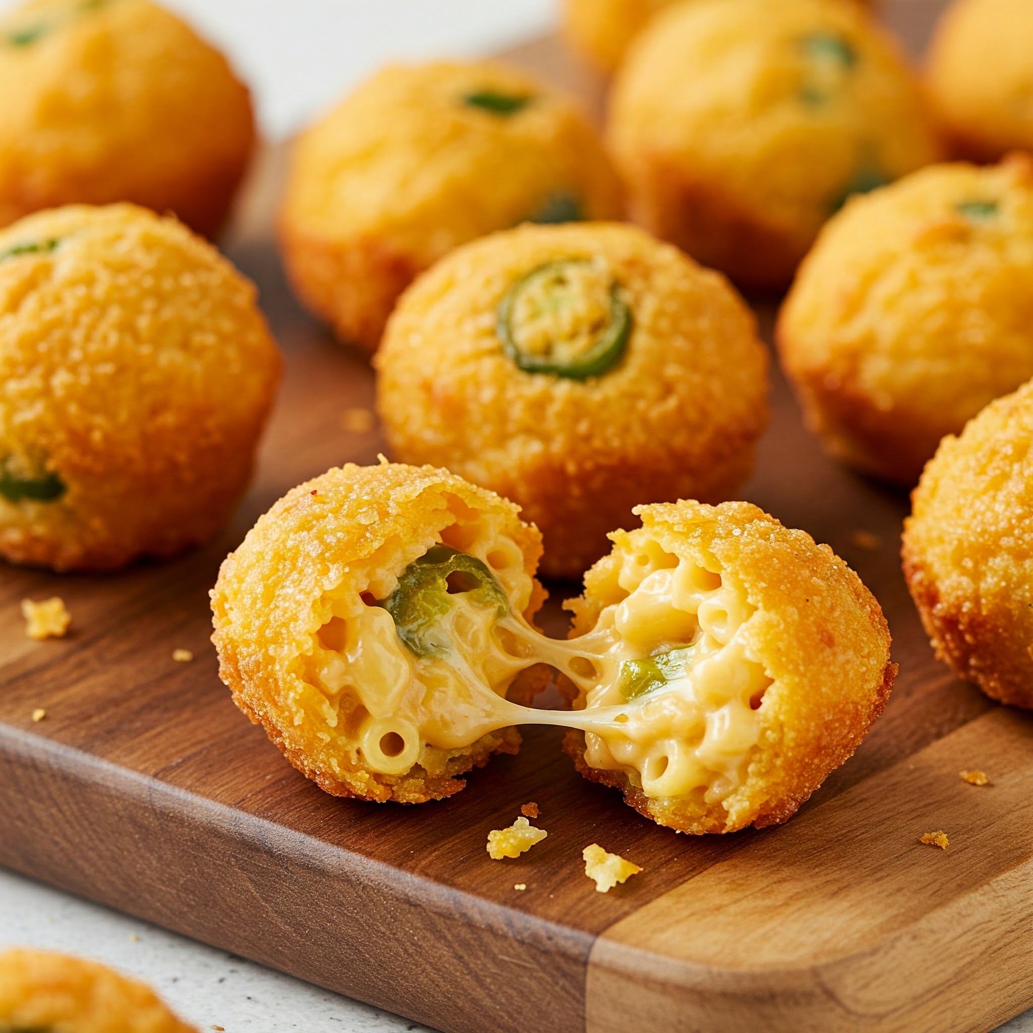 Jalapeño Mac and Cheese Bites